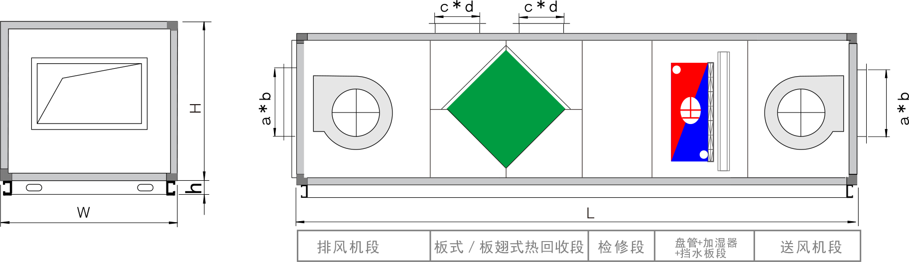 泰安板翅/板式组合形式四